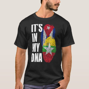 Camiseta Herencia De Bandera De Adn De Birmania Y Cuba