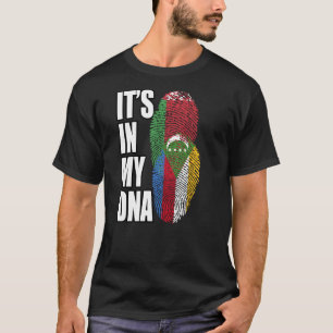 Camiseta Herencia De Bandera De ADN De Las Mezclas Comoras
