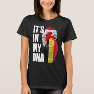 Camiseta Herencia De Bandera De ADN Mezcla Belga Y Canadien