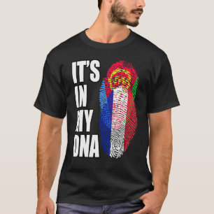 Camiseta Herencia De Bandera De ADN Mezcla Francesa Y Eritr