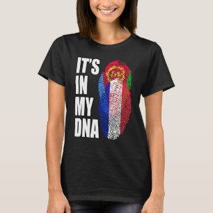 Camiseta Herencia De Bandera De ADN Mezcla Francesa Y Eritr