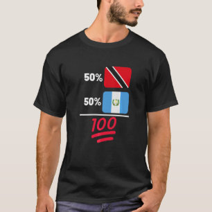 Camiseta Herencia de bandera mixta trinitense y guatemaltec