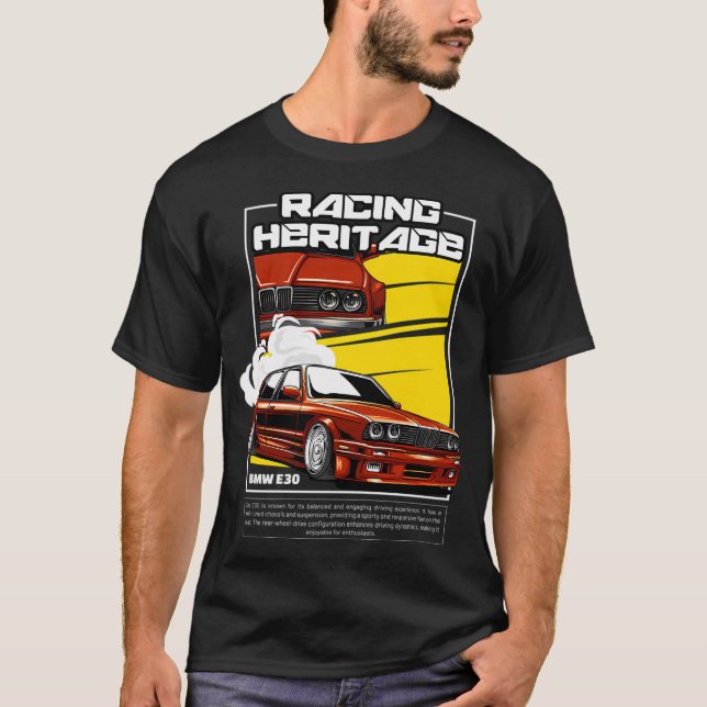Camiseta Herencia de Carreras Bmw E30 (Anverso)