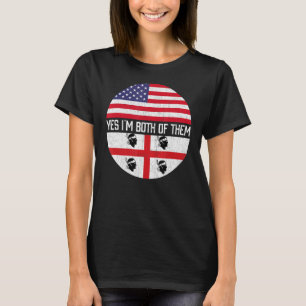 Camiseta Herencia de familia de bandera norteamericana medi