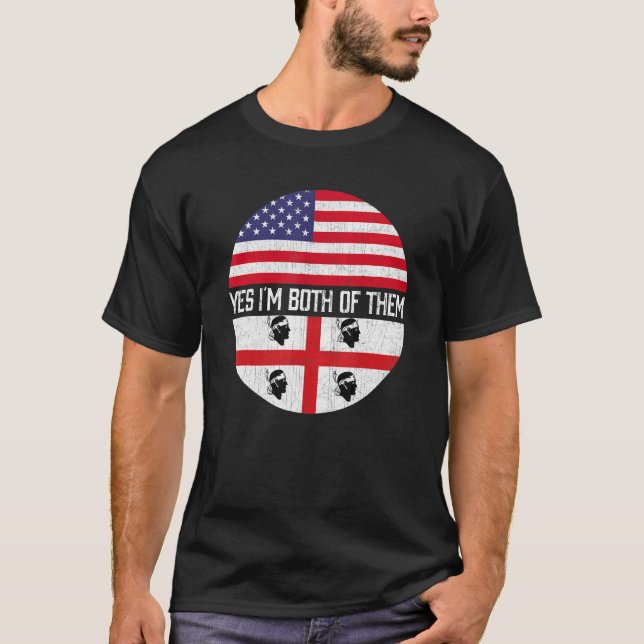 Camiseta Herencia de familia de bandera norteamericana medi (Anverso)