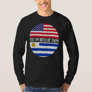 Camiseta Herencia de familia de bandera norteamericana mita