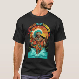 Camiseta Herencia de Guerrero Taino Cultura Caribeña Puerto