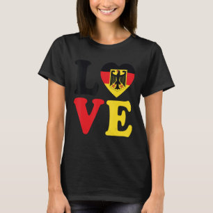 Camiseta Herencia de la bandera alemana para hombres mujere
