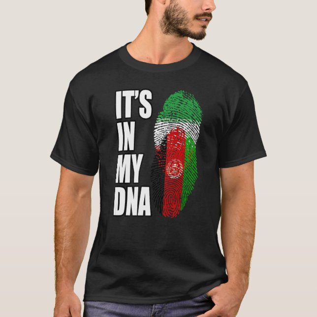 Camiseta Herencia De La Mezcla De Adn Iraní Y Afgano (Anverso)