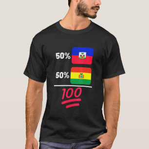 Camiseta Herencia de la mezcla haitiana más boliviana