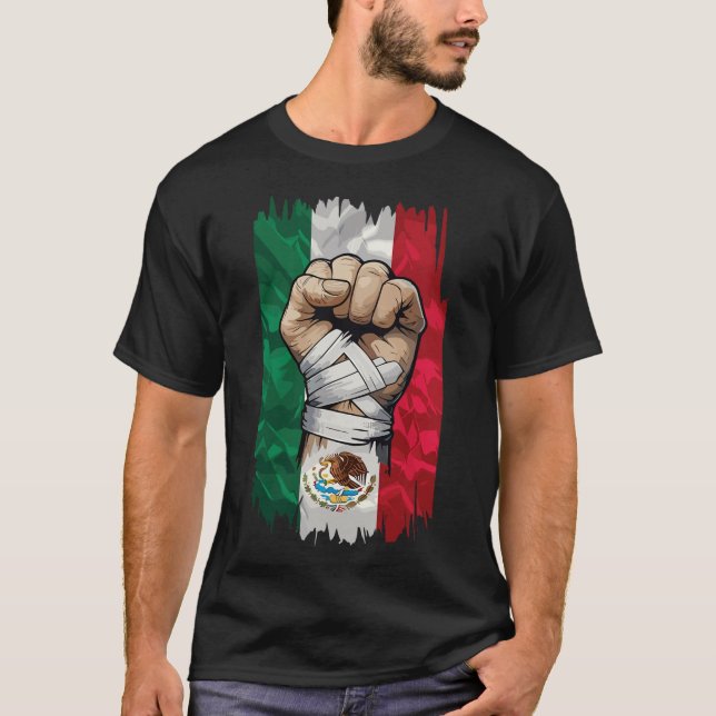 Camiseta Herencia de Puño de Boxeo Mexicano (Anverso)