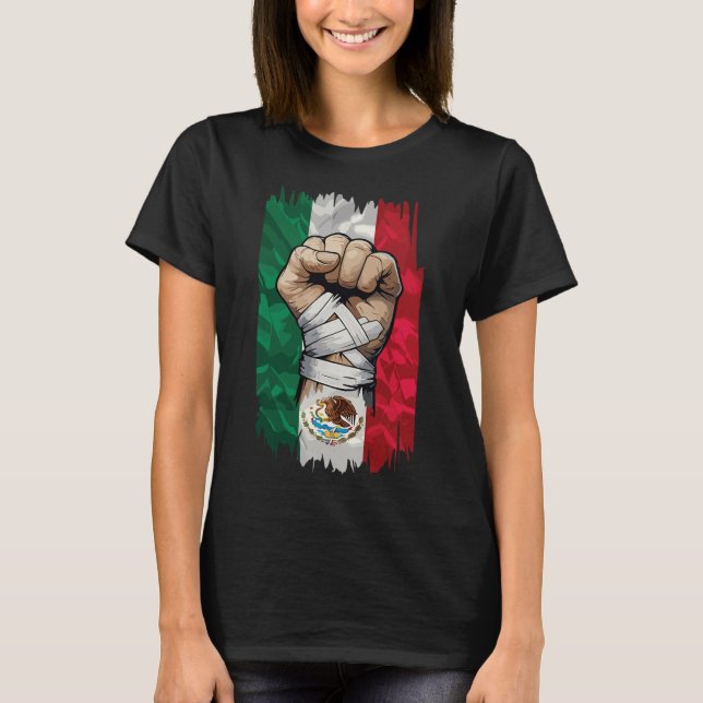 Camiseta Herencia de Puño de Boxeo Mexicano (Anverso)