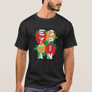 Camiseta Herencia egipcia flor cultural tradicional