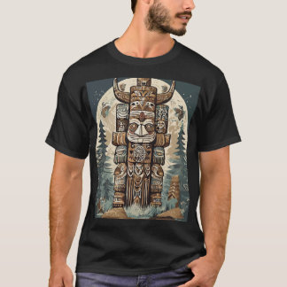 Camiseta Herencia Espiritual: Tótem Nativo Estadounidense P