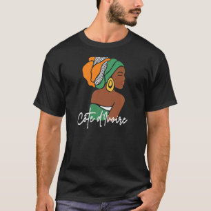 Camiseta Herencia étnica de la bandera de Costa de Marfil d