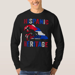 Camiseta Herencia Guay Cuba Bandera Cubana Herencia Hispana