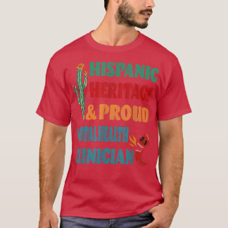 Camiseta Herencia Hispana y Orgulloso Médico Médico
