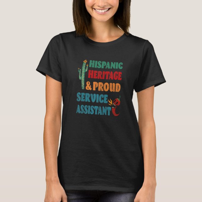 Camiseta Herencia Hispana y Servicio Orgulloso (Anverso)