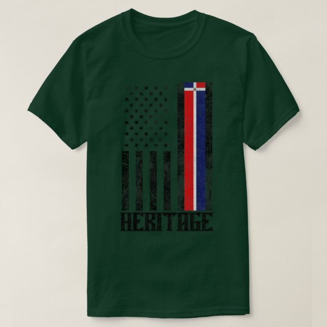 Camiseta Herencia hispánica de República Dominicana angusti (Diseño del anverso)
