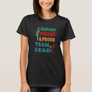 Camiseta Herencia Hispánica y Orgulloso Jefe de Equipo