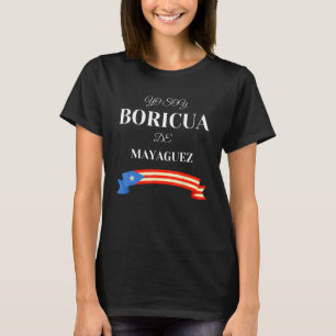 Camiseta Herencia hispánica yo soy Boricua de Mayaguez Puer