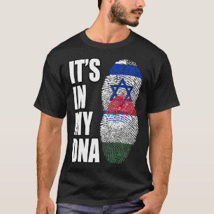 Camiseta Herencia Húngara E Israelí Mezcla De Bandera De AD