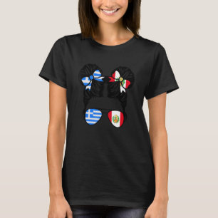 Camiseta Herencia infantil de Grecia mitad Chica peruana mi