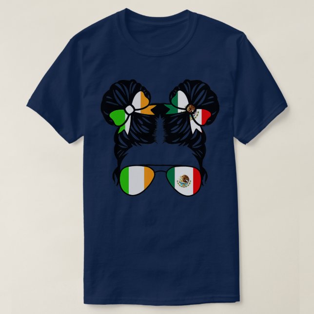 Camiseta Herencia infantil irlandesa mitad Chica mexicana m (Diseño del anverso)