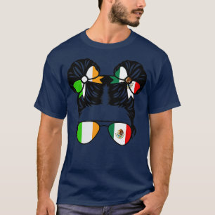 Camiseta Herencia infantil irlandesa mitad Chica mexicana m