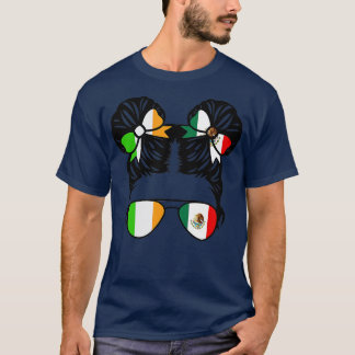 Camiseta Herencia infantil irlandesa mitad Chica mexicana m