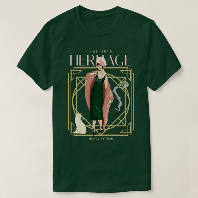 Camiseta Herencia Nueva York El Gran Gatsby (Diseño del anverso)