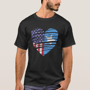 Camiseta Herencia Patriótica Americana del Corazón Crecedor