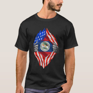 Camiseta Herencia Super Belice Belice Rota Regalo Bandera E