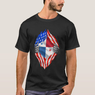 Camiseta Herencia Super Panameña Panamá Rota Bandera Estado