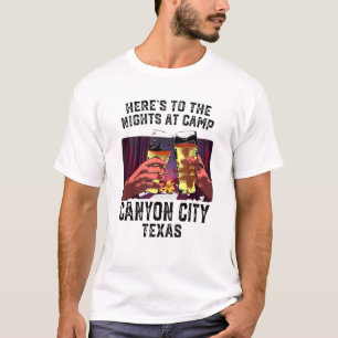 Camiseta Heres To The Nights At Camp Canyon City Camping Te