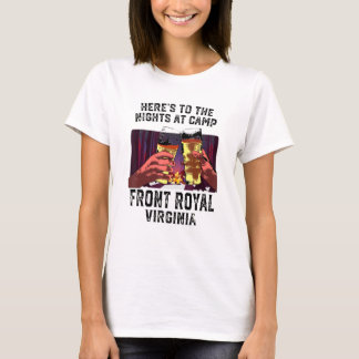 Camiseta Heres To The Nights At Camp Front Royal Camping Vi