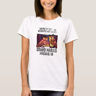Camiseta Heres To The Nights At Camp Grand Marais Camping M