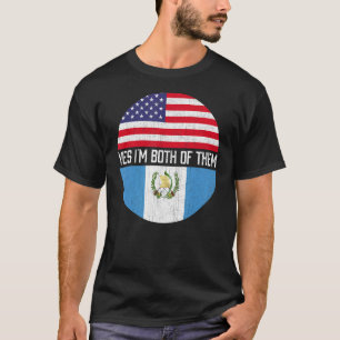 Camiseta Heri de familia de bandera de Estados Unidos mitad