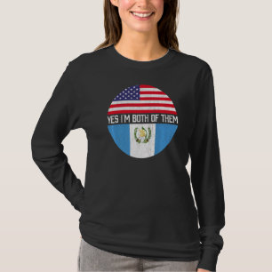 Camiseta Heri de familia de bandera de Estados Unidos mitad