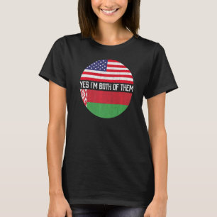 Camiseta Heri de familia de bandera estadounidense mitad bi
