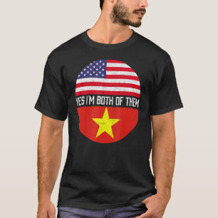 Camiseta Heri De Familia Media Vietnamita De Bandera Estado
