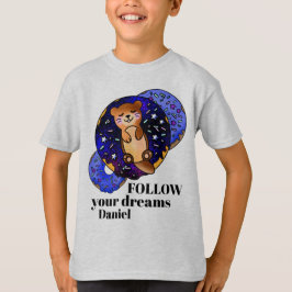 Camiseta Herida bebé durmiendo en una estrella cósmica