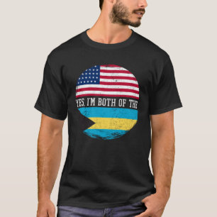 Camiseta Herit de Bahamas, la mitad de bahameña de bandera