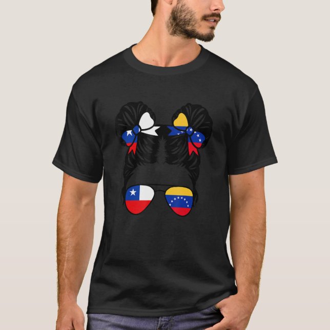 Camiseta Herit infantil chileno medio venezolano Chica chil (Anverso)