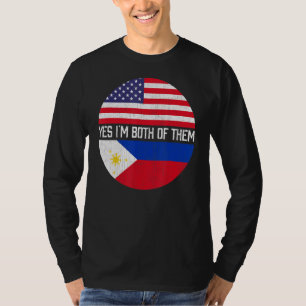 Camiseta Herita de la familia de bandera norteamericana mit