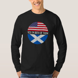 Camiseta Herita de la familia de la bandera de Ee.Uu. mitad