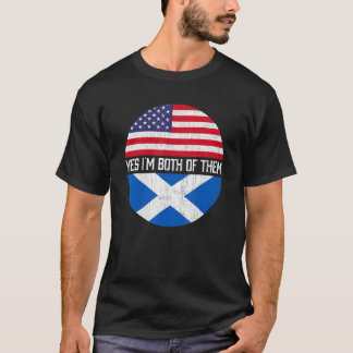 Camiseta Herita de la familia de la bandera de Ee.Uu. mitad