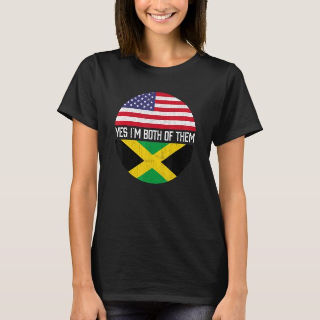 Camiseta Herita de la familia de la bandera estadounidense  (Anverso)