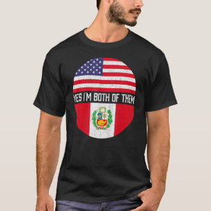 Camiseta Herita de la familia de la bandera norteamericana