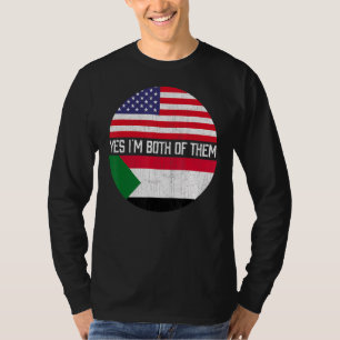 Camiseta Herita de media norteamericana mitad sudanesa con 